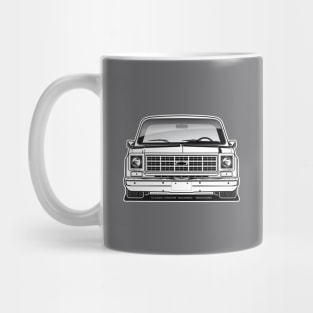 1977-1978 Squarebody Chevrolet C10 Blazer Suburban BW Mug